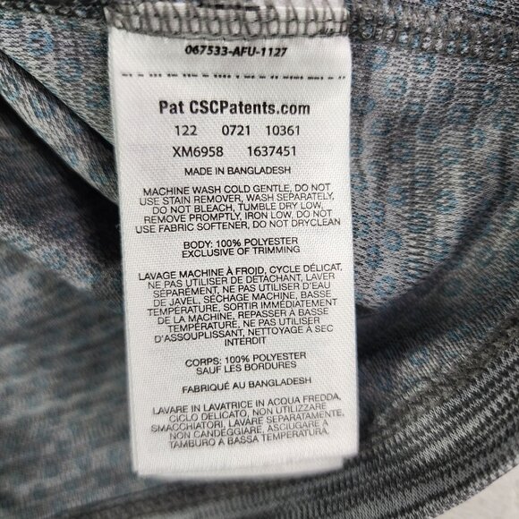 Men's Heather Gray Columbia Shirt Short Sleeve Performance Crew Neck Size M - Picture 7 of 11